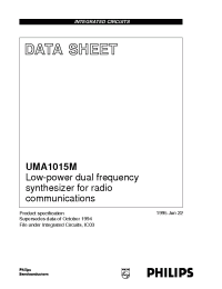 Datasheet UMA1015M manufacturer Philips
