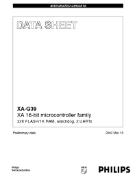 Datasheet XA-G39 manufacturer Philips