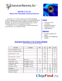 Datasheet SD138-11-31-211 manufacturer Advanced Photonix