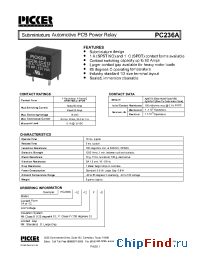 Datasheet PC236A1C-12FG manufacturer Picker