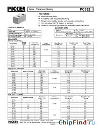 Datasheet PC322-05AH manufacturer Picker