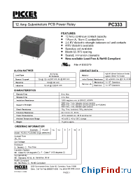 Datasheet PC3331A-12CFH manufacturer Picker