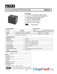 Datasheet PC4151A-12CFT manufacturer Picker