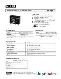 Datasheet PC466-1A-12C manufacturer Picker