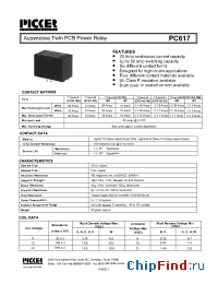 Datasheet PC6172B-12SC manufacturer Picker