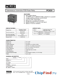 Datasheet PC6351U-12ST manufacturer Picker