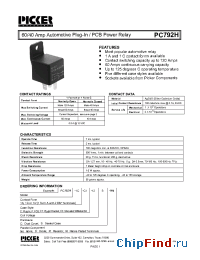 Datasheet PC792H1AC1-12S manufacturer Picker
