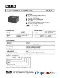 Datasheet PC834 manufacturer Picker