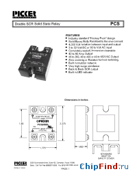 Datasheet PCS350A2L manufacturer Picker