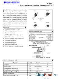 Datasheet PJ1117CM-3.3 manufacturer Promax-Johnton