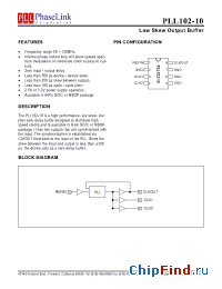 Datasheet P102-10SC manufacturer PhaseLink