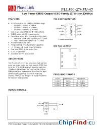 Datasheet P500-27SC manufacturer PhaseLink