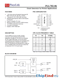 Datasheet P702-06SC manufacturer PhaseLink