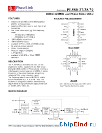Datasheet PL580-39QC manufacturer PhaseLink
