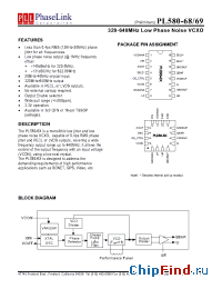 Datasheet PL580-68 manufacturer PhaseLink