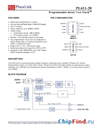 Datasheet PL611-20XXXMC manufacturer PhaseLink