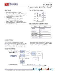Datasheet PL611-25 manufacturer PhaseLink