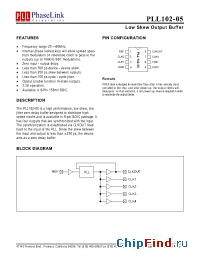 Datasheet PLL102-05SC-R manufacturer PhaseLink