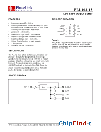 Datasheet PLL102-15SC manufacturer PhaseLink