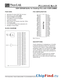 Datasheet PLL103-02XC manufacturer PhaseLink