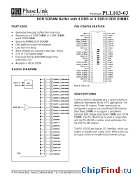 Datasheet PLL103-03XC manufacturer PhaseLink