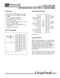 Datasheet PLL103-06 manufacturer PhaseLink
