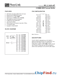 Datasheet PLL103-07XI manufacturer PhaseLink