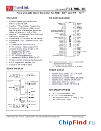 Datasheet PLL208-101 manufacturer PhaseLink