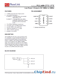 Datasheet PLL600-27TSC manufacturer PhaseLink