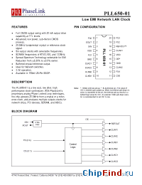 Datasheet PLL650-01XC manufacturer PhaseLink