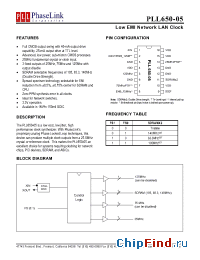 Datasheet PLL650-05DCLR manufacturer PhaseLink