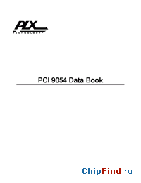Datasheet PCI9054 manufacturer PLX
