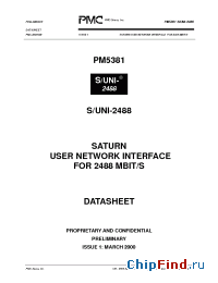 Datasheet PM5381-BI manufacturer PMC-Sierra