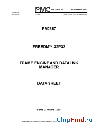 Datasheet PM7367-PI manufacturer PMC-Sierra