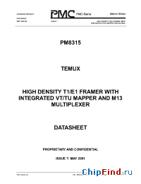 Datasheet PM8315-PI manufacturer PMC-Sierra