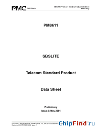 Datasheet PM8611-BIAP manufacturer PMC-Sierra