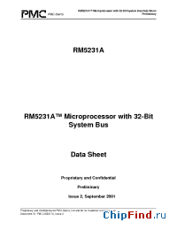 Datasheet RM5231A-250-H manufacturer PMC-Sierra