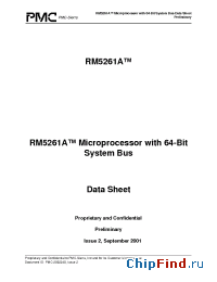 Datasheet RM5261A-250-H manufacturer PMC-Sierra