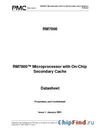 Datasheet RM7000-200S manufacturer PMC-Sierra