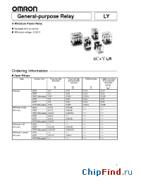 Datasheet LY4100/110AC manufacturer Polyfet