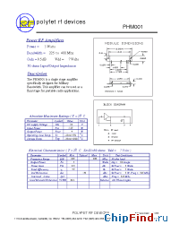 Datasheet PHM001 manufacturer Polyfet