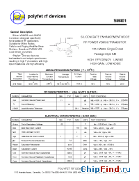Datasheet SM401 manufacturer Polyfet