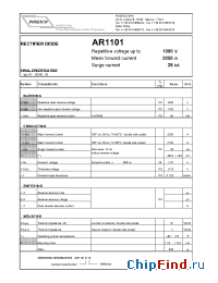 Datasheet AR1101S10 manufacturer Power Semiconductors