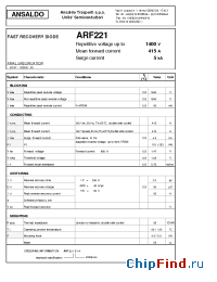 Datasheet ARF221 manufacturer Power Semiconductors