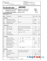 Datasheet ARF695 manufacturer Power Semiconductors
