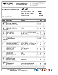 Datasheet AT333 manufacturer Power Semiconductors
