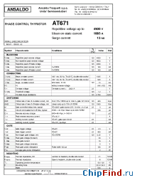 Datasheet AT671 manufacturer Power Semiconductors