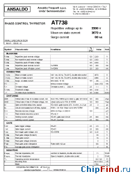 Datasheet AT738S22 manufacturer Power Semiconductors