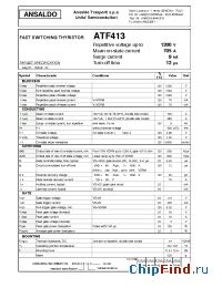 Datasheet ATF413 manufacturer Power Semiconductors