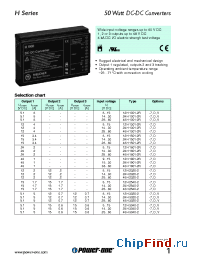 Datasheet 12H1301-2R manufacturer Power-One